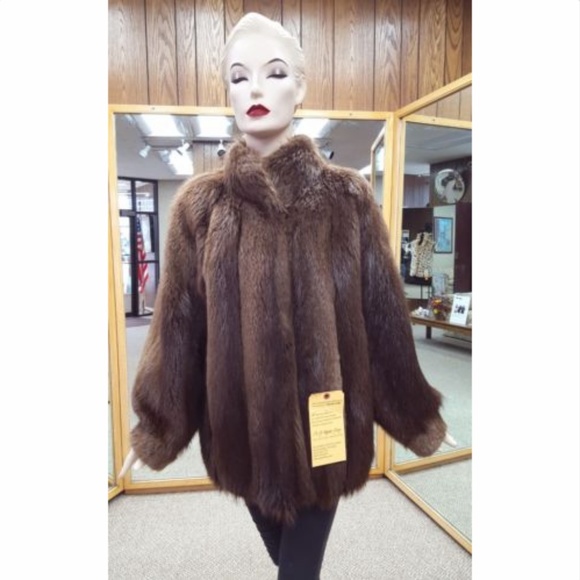 Natural Letout Beaver Fur 29” Jacket